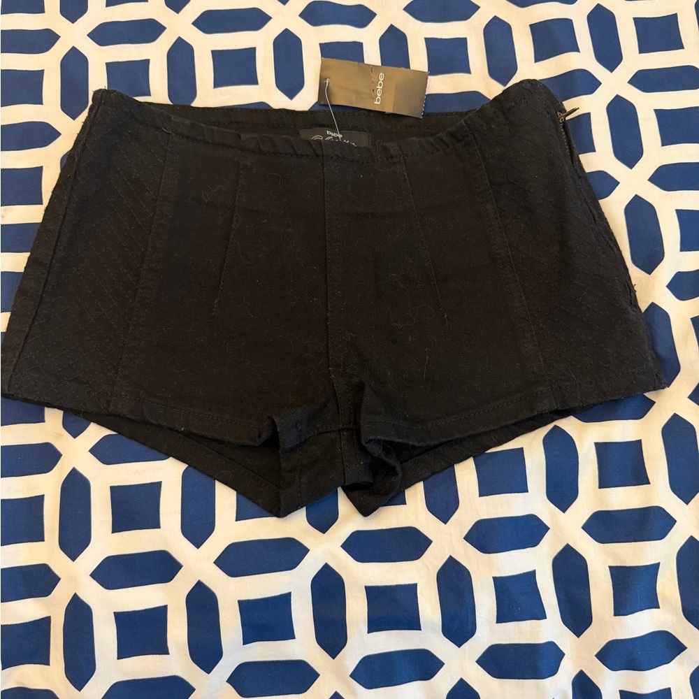Bebe Addiction Hot Shorts Women’s Black 25 NWT